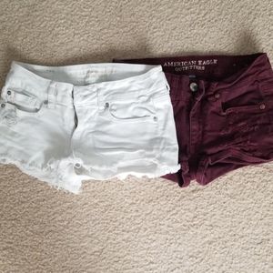 2 pairs American eagle shorts
